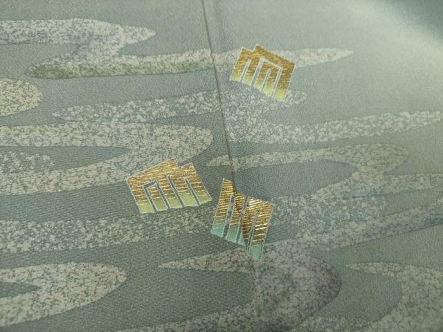 平和屋着物●訪問着　竹屋町刺繍　霞源氏香　暈し染め　金彩　正絹　逸品　未使用　DABJ8653ps