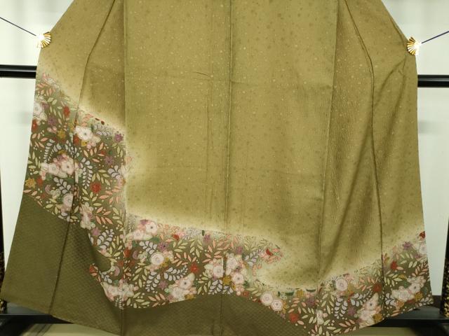 平和屋着物●訪問着　辻が花　暈し染め　金彩　正絹　逸品　DABJ8655ps