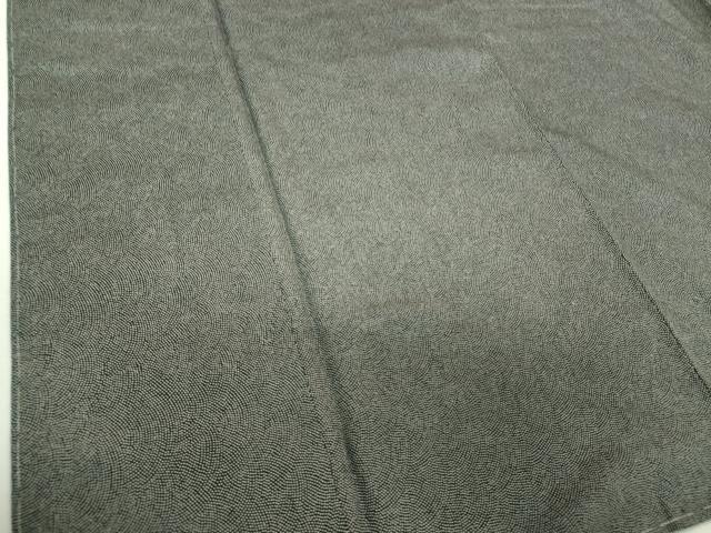 平和屋着物●江戸小紋　鮫小紋柄　黒地　正絹　逸品　DABJ8661ps