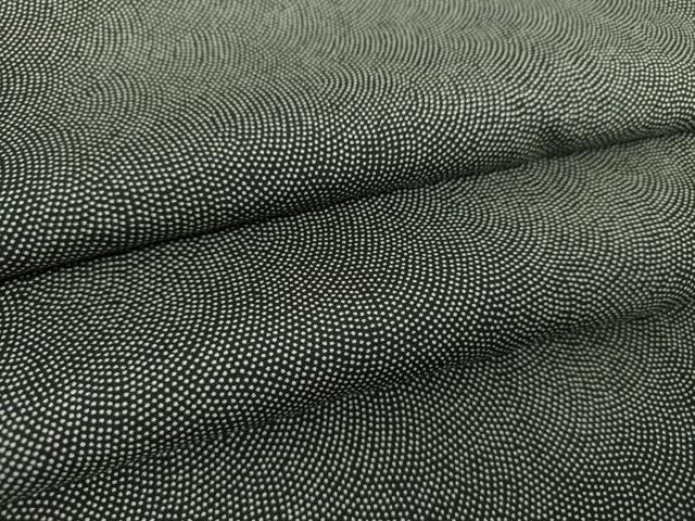 平和屋着物●江戸小紋　鮫小紋柄　黒地　正絹　逸品　DABJ8661ps