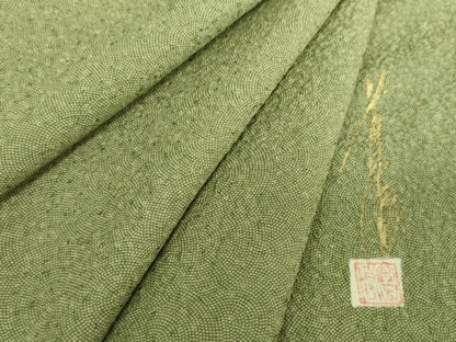 平和屋着物●江戸小紋　作家物　鮫小紋柄　正絹　逸品　DABJ8674ps
