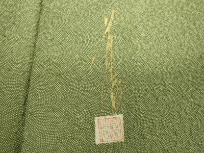 平和屋着物●江戸小紋　作家物　鮫小紋柄　正絹　逸品　DABJ8674ps