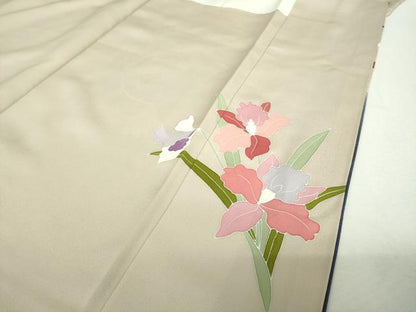 平和屋着物●訪問着　作家物　鳳凰花文　暈し染め　金彩　正絹　逸品　DABJ8677ps