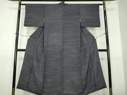 平和屋着物▼上質な小紋　霞文　暈し染め　正絹　逸品　DABJ8679ps