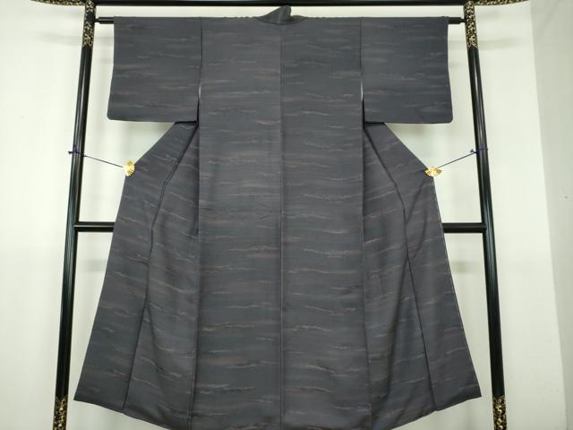 平和屋着物▼上質な小紋　霞文　暈し染め　正絹　逸品　DABJ8679ps