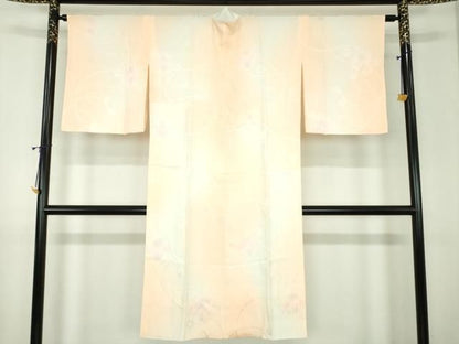 平和屋着物●上質な長襦袢　袷　雪輪花地紋　暈し染め　正絹　逸品　DABJ8685ps