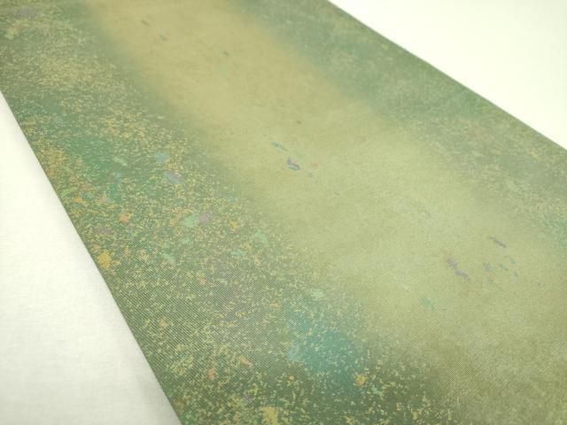 平和屋着物▼六通柄袋帯　霞文　金彩　引箔　正絹　逸品　DABJ8850ps
