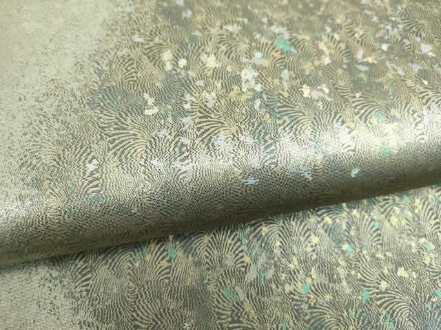 平和屋着物▼六通柄袋帯　霞文　金銀彩　正絹　逸品　未使用　DABJ8918ps