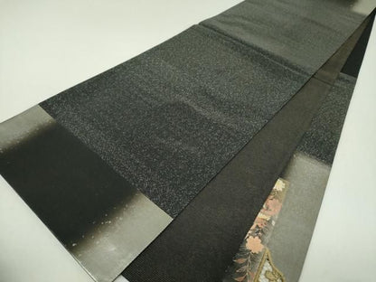 平和屋着物▼太鼓柄袋帯　刺繍　鳳凰花文　金銀彩　引箔　正絹　逸品　DABJ8980ps