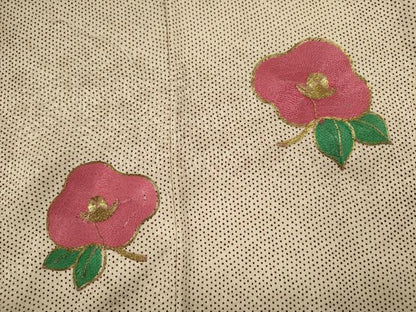 平和屋着物■訪問着　駒刺繍　総刺繍　椿　金糸　正絹　逸品　DABJ9001ya