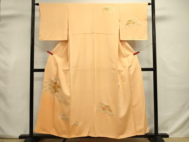 平和屋着物■訪問着　駒刺繍　菊文　暈し染め　金彩　正絹　逸品　未使用　DABJ9008ya