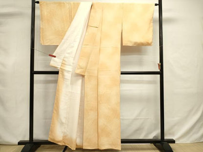 平和屋着物■上質な小紋　墨流し地紋　暈し染め　正絹　逸品　DABJ9013ya