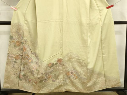 平和屋着物■中国三大刺繍　スワトウ刺繍　汕頭刺繍　総刺繍　訪問着　花唐草文　暈し染め　やまと誂製　正絹　逸品　DABJ9018ya