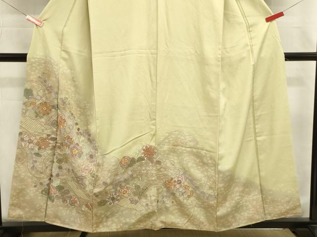 平和屋着物■中国三大刺繍　スワトウ刺繍　汕頭刺繍　総刺繍　訪問着　花唐草文　暈し染め　やまと誂製　正絹　逸品　DABJ9018ya