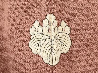 平和屋着物■中国三大刺繍　スワトウ刺繍　汕頭刺繍　総刺繍　無地絵羽訪問着　更紗花鳥文　蘇芳香色　正絹　逸品　DABJ9025ya