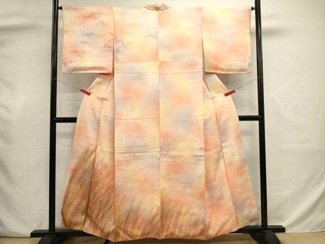 平和屋着物■訪問着　露芝文　暈し染め　金彩　正絹　逸品　DABJ9026ya