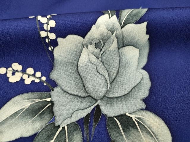 平和屋着物■訪問着　舞蝶花文　暈し染め　正絹　逸品　DABJ9027ya