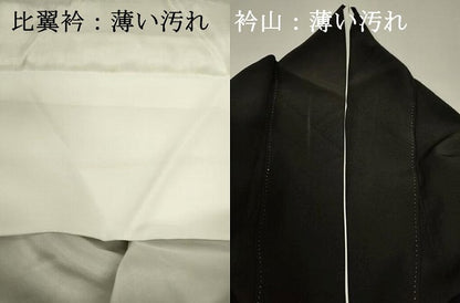 平和屋着物■豪華黒留袖　作家物　駒刺繍　飛鶴花文　枝梅　金銀彩　正絹　逸品　DABJ9038ya