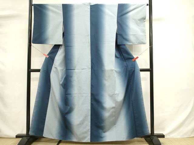 平和屋着物■上質な紬　間道　暈し染め　鈴乃屋扱い　正絹　逸品　DABJ9052ya