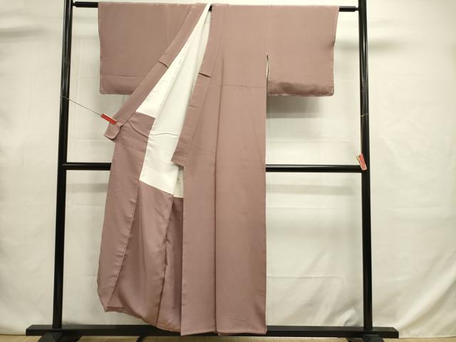 平和屋着物■上質な色無地　鴇浅葱色　正絹　逸品　未使用　DABJ9054ya