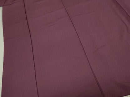 平和屋着物■上質な色無地　二藍色　正絹　逸品　DABJ9061ya