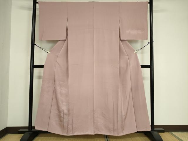 平和屋着物■無地絵羽訪問着　立波地紋　胡桃染色　正絹　逸品　DABJ9068ya