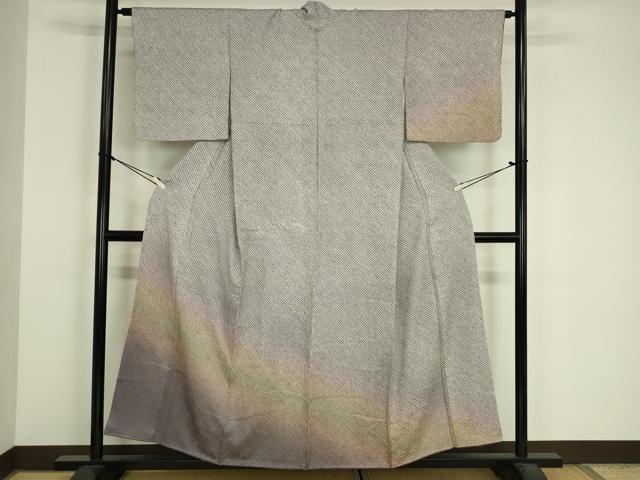 平和屋着物■訪問着　総絞り　霞文　暈し染め　正絹　逸品　DABJ9085ya