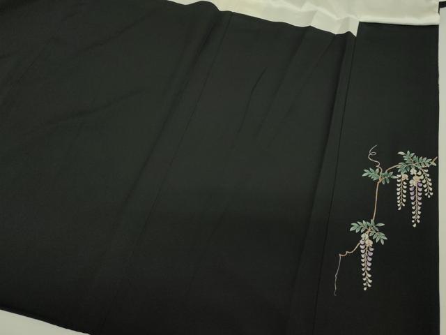 平和屋着物■豪華黒留袖　器物風景花文　金銀彩　正絹　逸品　DABJ9089ya