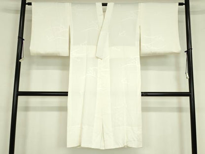 平和屋着物■長襦袢　無双仕立て　立波地紋　正絹　逸品　DABJ9096ya