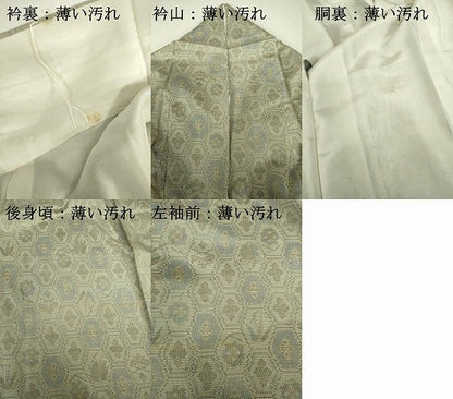 平和屋着物■本場大島紬　7マルキ　亀甲花文　正絹　逸品　DABJ9109ya