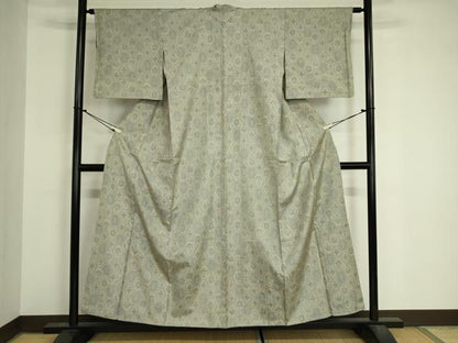 平和屋着物■本場大島紬　7マルキ　亀甲花文　正絹　逸品　DABJ9109ya
