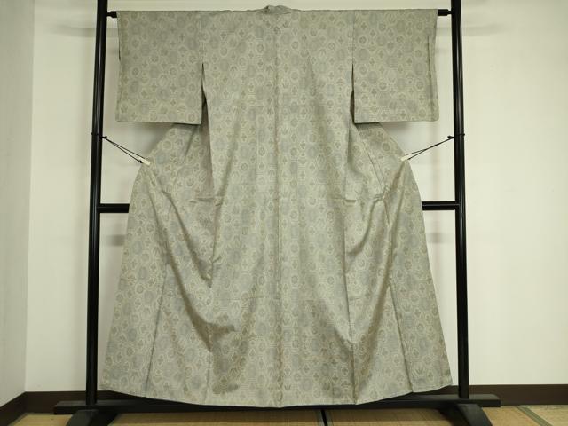 平和屋着物■本場大島紬　7マルキ　亀甲花文　正絹　逸品　DABJ9109ya