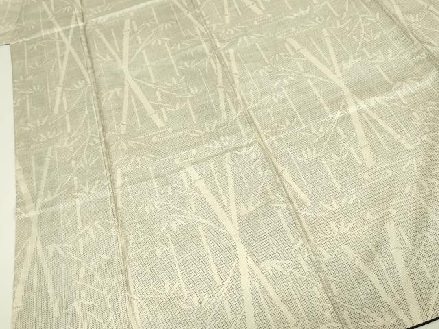 平和屋着物■本場大島紬　白大島　7マルキ　笹竹文　正絹　逸品　DABJ9119ya