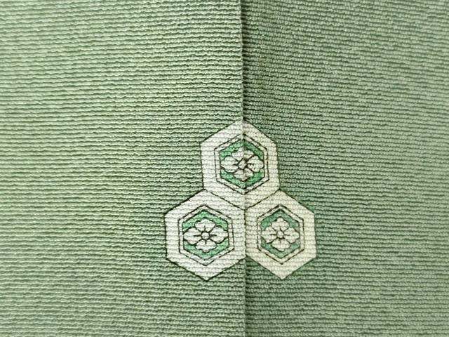 平和屋着物■訪問着　御所車風景花文　暈し染め　金彩　正絹　逸品　DABJ9122ya