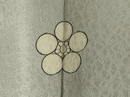 平和屋着物■訪問着　刺繍　蔦の葉文　箔散らし　暈し染め　金彩　正絹　逸品　DABJ9127ya