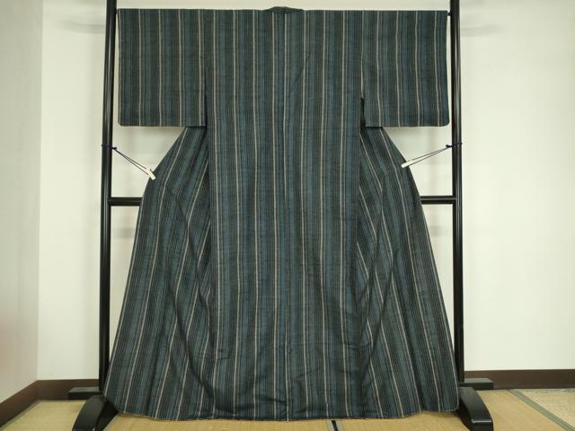 平和屋着物■上質な紬　間道　正絹　逸品　未使用　DABJ9128ya