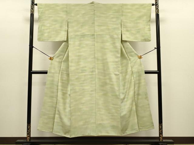 平和屋着物■虹色創家　本郷大田子　小紋　霞文　暈し染め　正絹　逸品　DABJ9141ya
