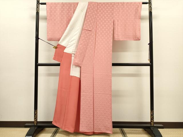 平和屋着物■上質な小紋　絞り　青海波地紋　正絹　逸品　DABJ9142ya