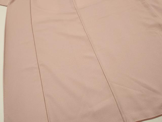 平和屋着物■上質な色無地　洗柿色　正絹　逸品　DABJ9155ya