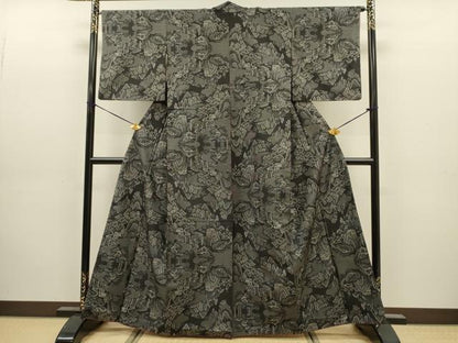 平和屋着物■本場大島紬　7マルキ　風景文　正絹　逸品　DABJ9158ya
