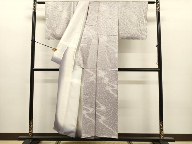 平和屋着物■上質な小紋　総絞り　流水文　正絹　逸品　DABJ9163ya