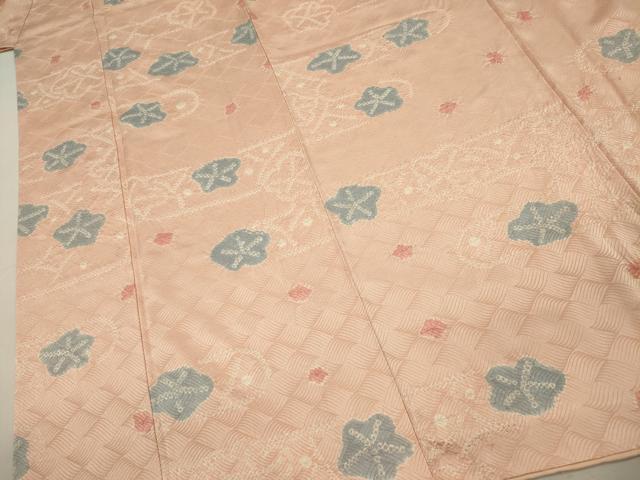 平和屋着物■上質な小紋　絞り　舞梅文　正絹　逸品　DABJ9182ya
