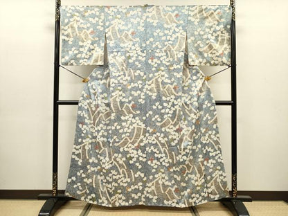 平和屋着物■上質な小紋　花熨斗文　金彩　正絹　逸品　DABJ9183ya