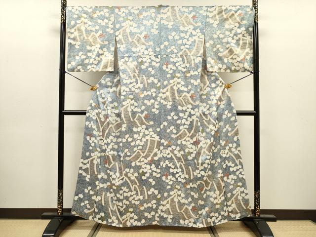 平和屋着物■上質な小紋　花熨斗文　金彩　正絹　逸品　DABJ9183ya