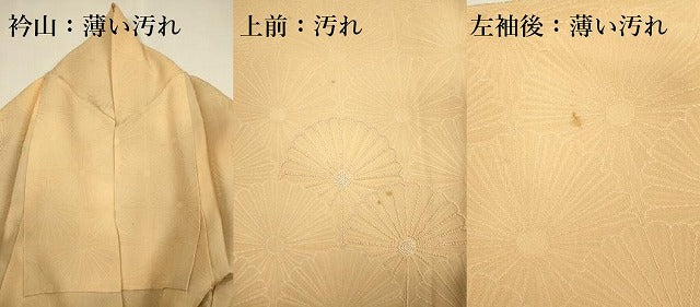 平和屋着物■中国三大刺繍　相良刺繍　訪問着　菊青海波　暈し染め　正絹　逸品　DABJ9185ya