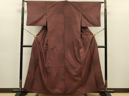 平和屋着物■上質な紬　霞文　暈し染め　正絹　逸品　DABJ9186ya