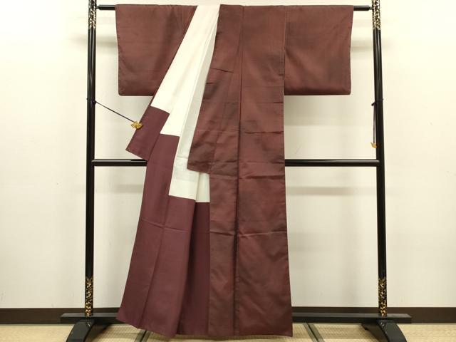 平和屋着物■上質な紬　霞文　暈し染め　正絹　逸品　DABJ9186ya