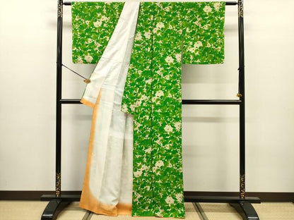 平和屋着物■上質な小紋　乱菊　正絹　逸品　DABJ9189ya