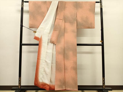平和屋着物■上質な小紋　霞文　暈し染め　正絹　逸品　DABJ9195ya