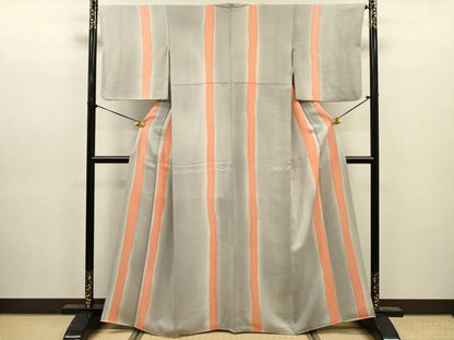 平和屋着物■上質な小紋　間道　暈し染め　正絹　逸品　DABJ9199ya